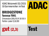 Sommerreifen Bridgestone Turanza T001 205/55R16 V