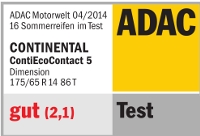 Sommerreifen Continental EcoContact 5 175/65R14 T