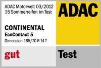 Sommerreifen Continental Eco Contact 5 165/70R14 T