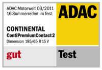 Sommerreifen Continental PremiumContact 2 195/65R15 V