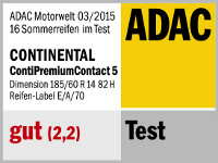 Sommerreifen Continental PremiumContact 5 185/60R14 H