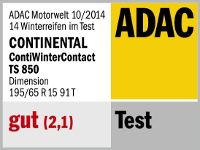 Winterreifen Continental WinterContact TS 850 195/65R15 T