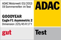 Sommerreifen Goodyear Eagle F1 Asymmetric 2 225/45R17 Y