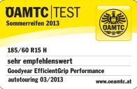 Sommerreifen Goodyear Efficient Grip Performance 185/60R15 H
