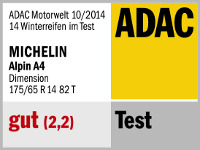 Winterreifen Michelin ALPIN A4 175/65R14 T