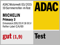 Sommerreifen Michelin PRIMACY 3 205/55R16 V