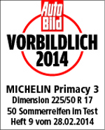 Sommerreifen Michelin PRIMACY 3 225/50R17 W