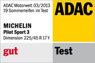 Sommerreifen Michelin Pilot Sport 3 225/45R17 Y