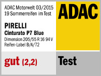 Sommerreifen Pirelli Cinturato P7 BLUE 205/55R16 V