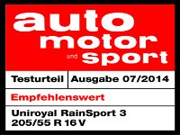 Sommerreifen Uniroyal RainSport 3 205/55R16 V