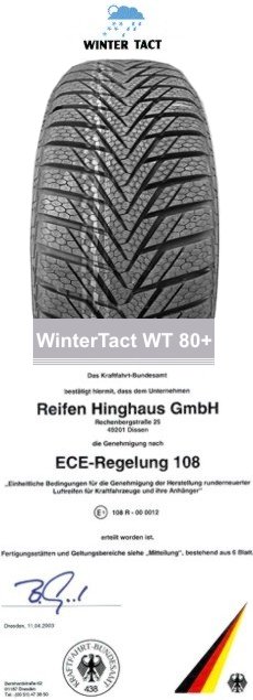 TOP Winterreifen Winter Tact WT 80+ 185/60 R14 82T